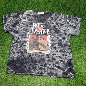 2PAC Tupac-Shakur Tie-Dye Shirt Womens 2XL 24x27 Gray